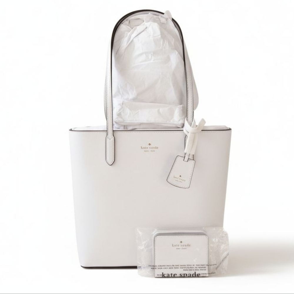 Kate Spade Brynn Tote Bag Staci Zip Wallet Pale Sapphirine NWT
